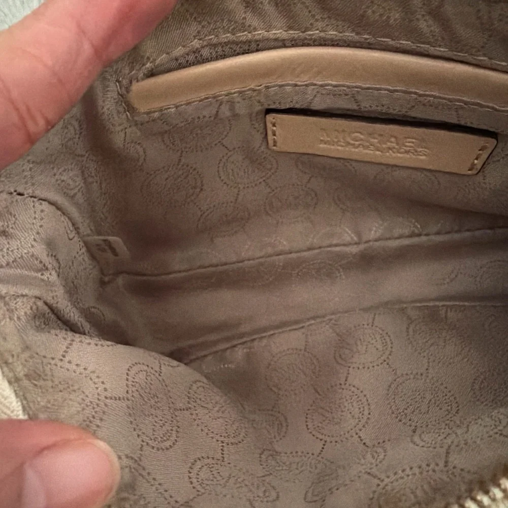 Michael Kors Tan Monogram Shoulder Bag - Picture 9 of 9